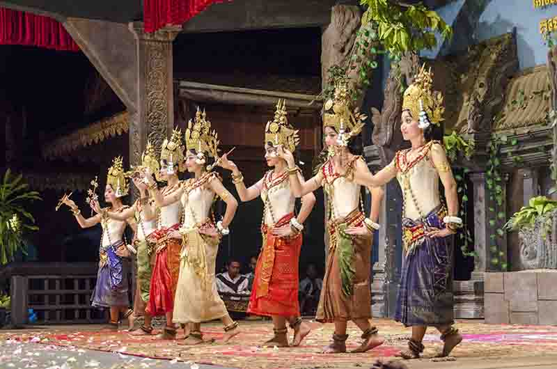 63 - Camboya - Siem Reap - danzas tradicionales